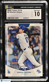 Shohei Ohtani 2024 Topps 50/50 #2 50/50 CGC 10