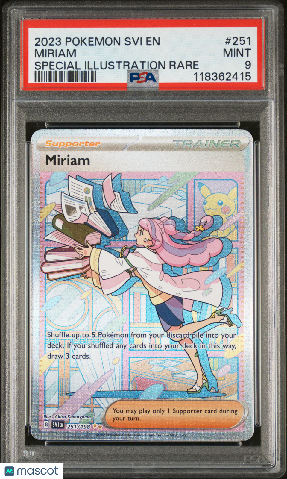 Miriam 2023 Pokemon Svi EN-Scarlet & Violet #251 PSA 9