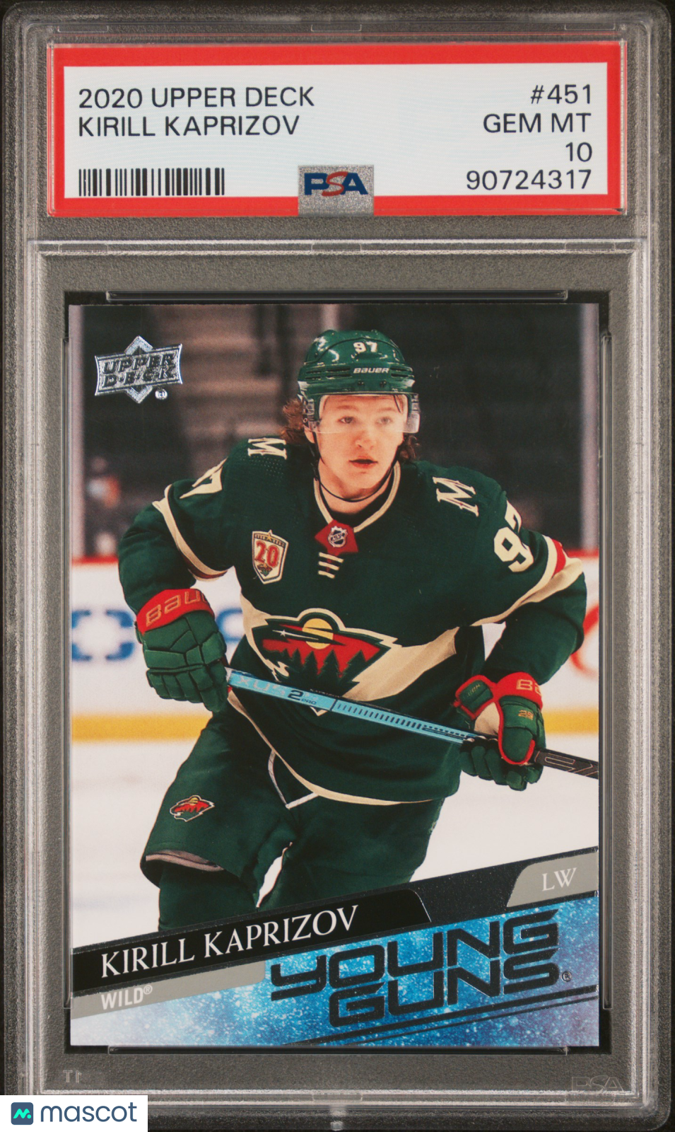 Kirill Kaprizov 2020 Upper Deck #451 PSA 10