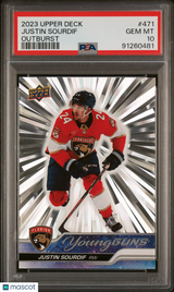 Justin Sourdif 2023 Upper Deck Outburst #471 PSA 10