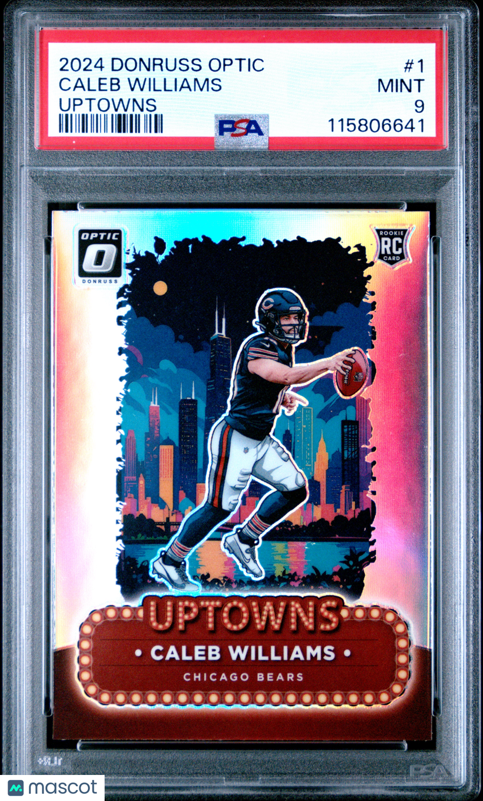 Caleb Williams 2024 Panini Donruss Optic Uptowns #1 PSA 9