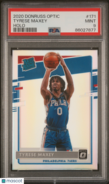 Tyrese Maxey 2020-21 Donruss Optic Holo #171 PSA 9
