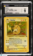 Load image into Gallery viewer, Raichu 1999 Pokemon Fossil #14/62 Holo CGC 9

