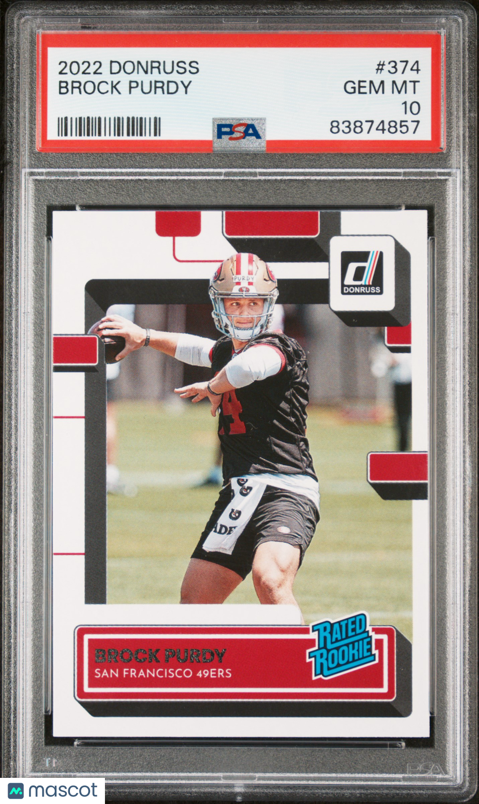 Brock Purdy 2022 Panini Donruss #374 PSA 10