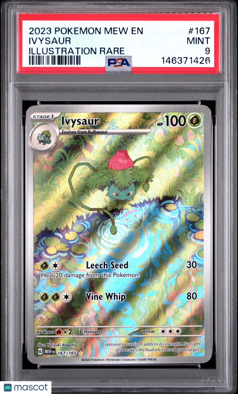 Ivysaur Sv: Scarlet & Violet 151 #167 PSA 9