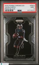 Load image into Gallery viewer, Jalen Hurts 2020 Panini Chronicles Prizm Black #PB19 PSA 9
