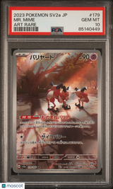 MR. Mime Sv2a: Pokemon Card 151 #179 PSA 10