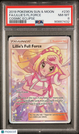 Lillie's Full Force (Full Art) SM - Cosmic Eclipse #230/236 PSA 8