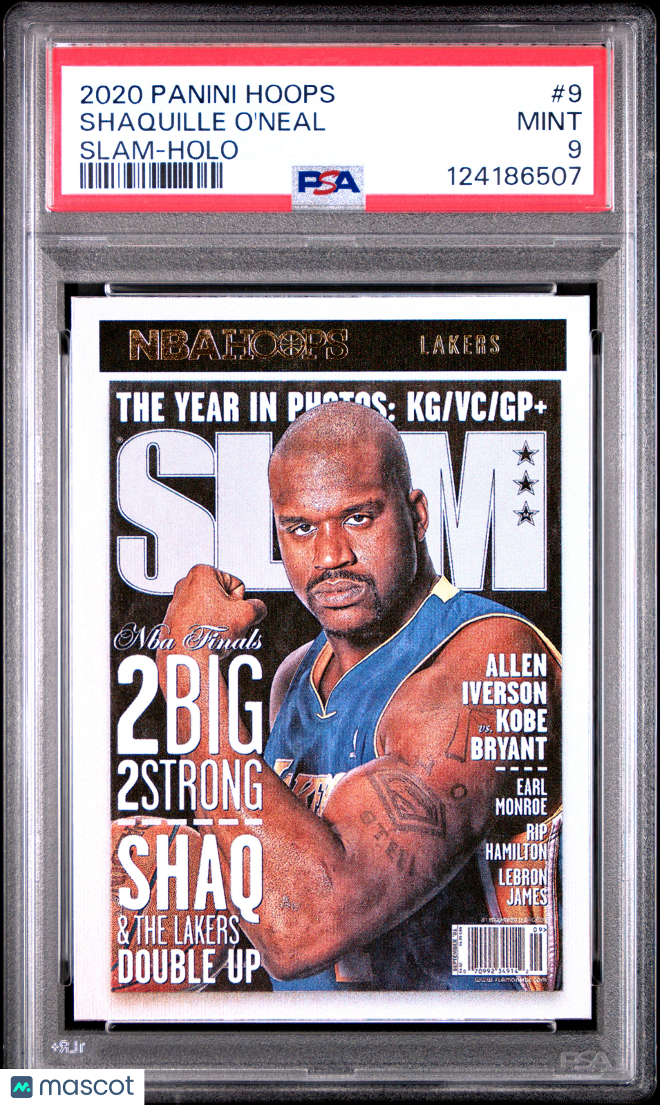 Shaquille O'Neal 2020 Panini Hoops Slam Holo #9 05/19 PSA 9