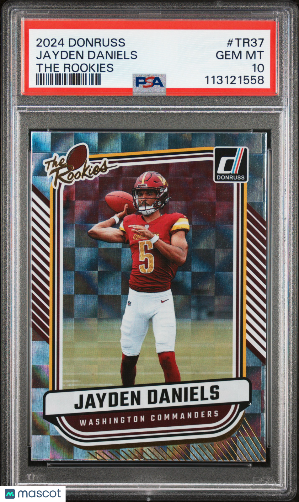 Jayden Daniels 2024 Panini Donruss The Rookies #TR37 PSA 10