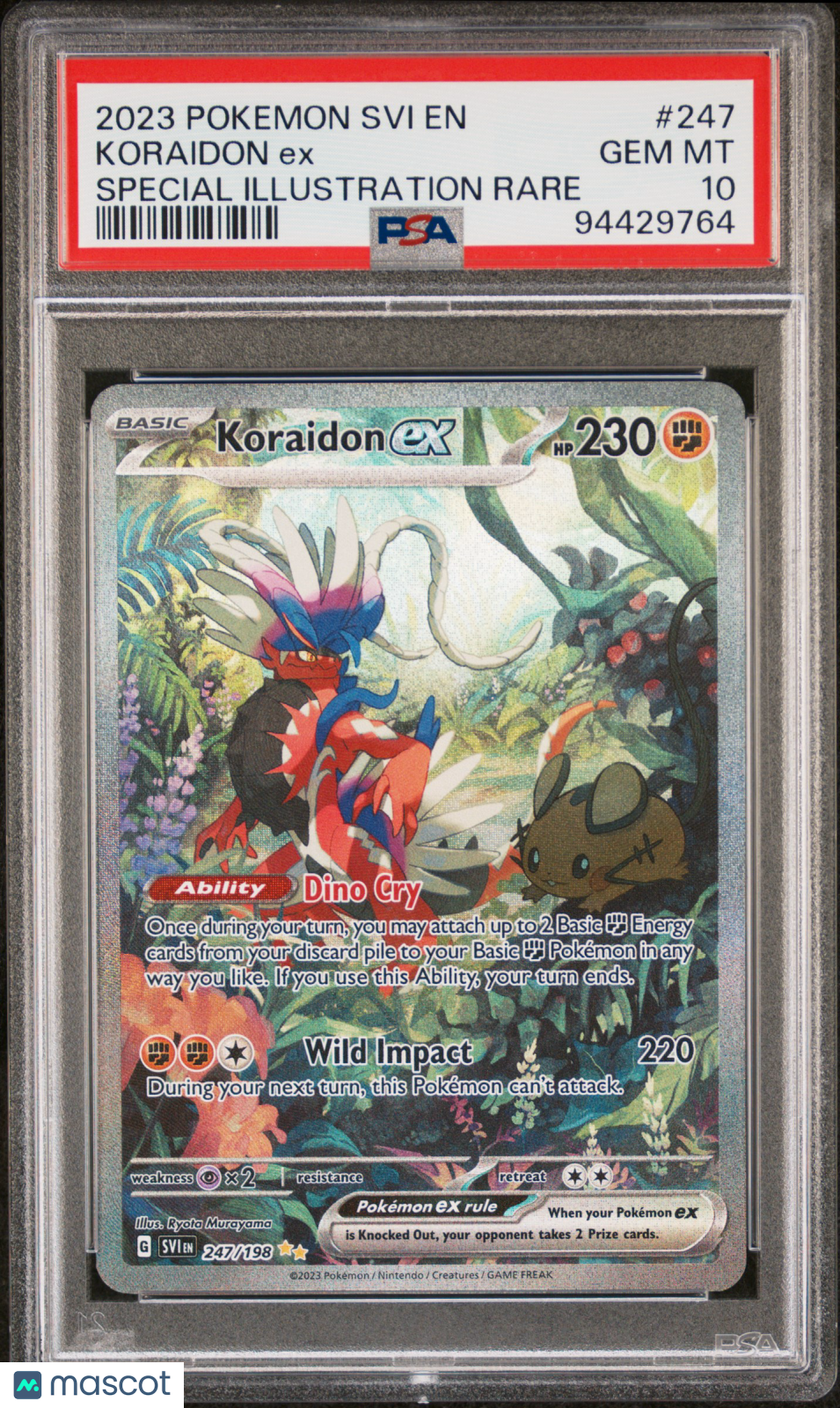 Koraidon EX 2023 Pokemon Svi EN-Scarlet & Violet #247 PSA 10