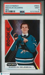Macklin Celebrini 2024 Upper Deck Synergy Red #RMC PSA 9