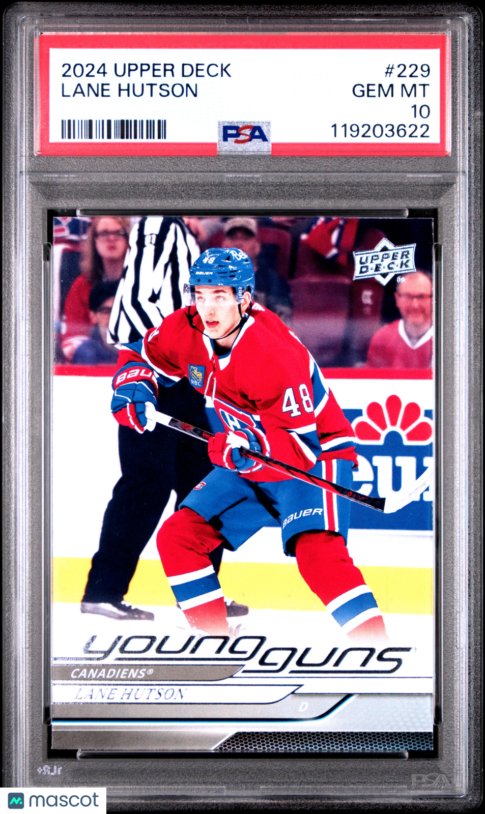 Lane Hutson 2024 Upper Deck #229 PSA 10