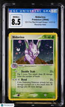 Load image into Gallery viewer, Nidorino 2004 Pokemon EX Fire Red &amp; Leaf Green #41/112 Reverse Holo CGC 8.5
