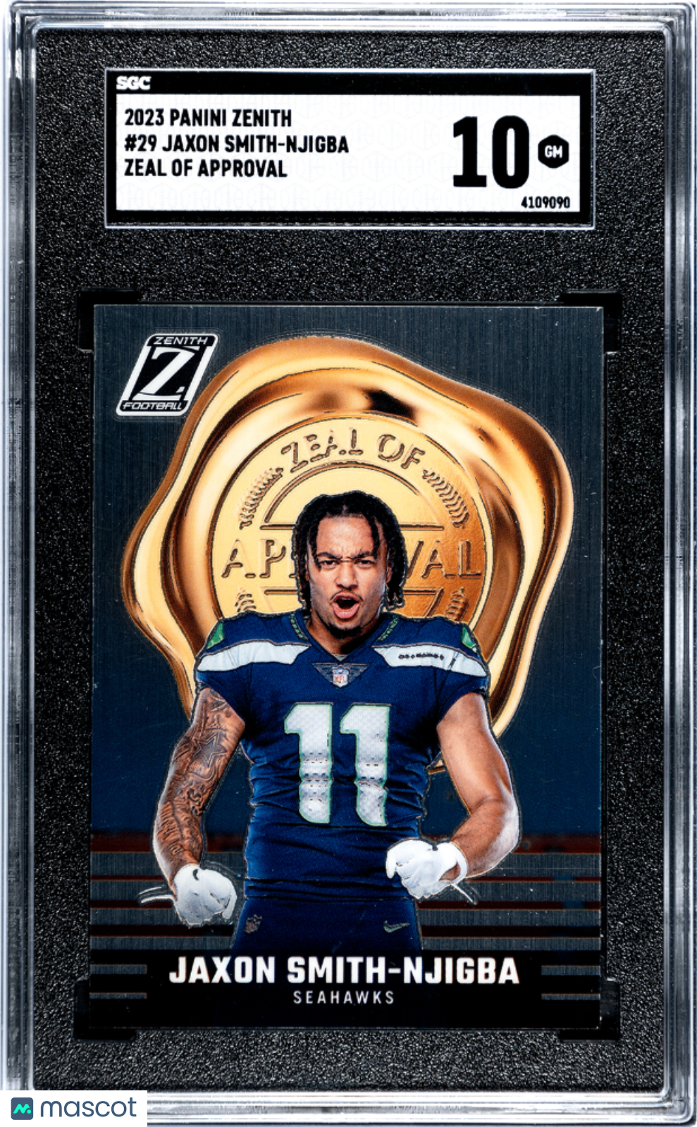 Jaxon Smith-Njigba 2023 Panini Zenith Zeal Of Approval #29 SGC 10