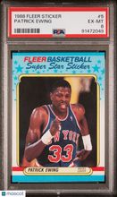 Load image into Gallery viewer, Patrick Ewing 1988 Fleer Sticker #5 PSA 6
