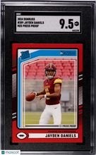 Load image into Gallery viewer, Jayden Daniels 2024 Donruss Press Proof Red #389 SGC 9.5

