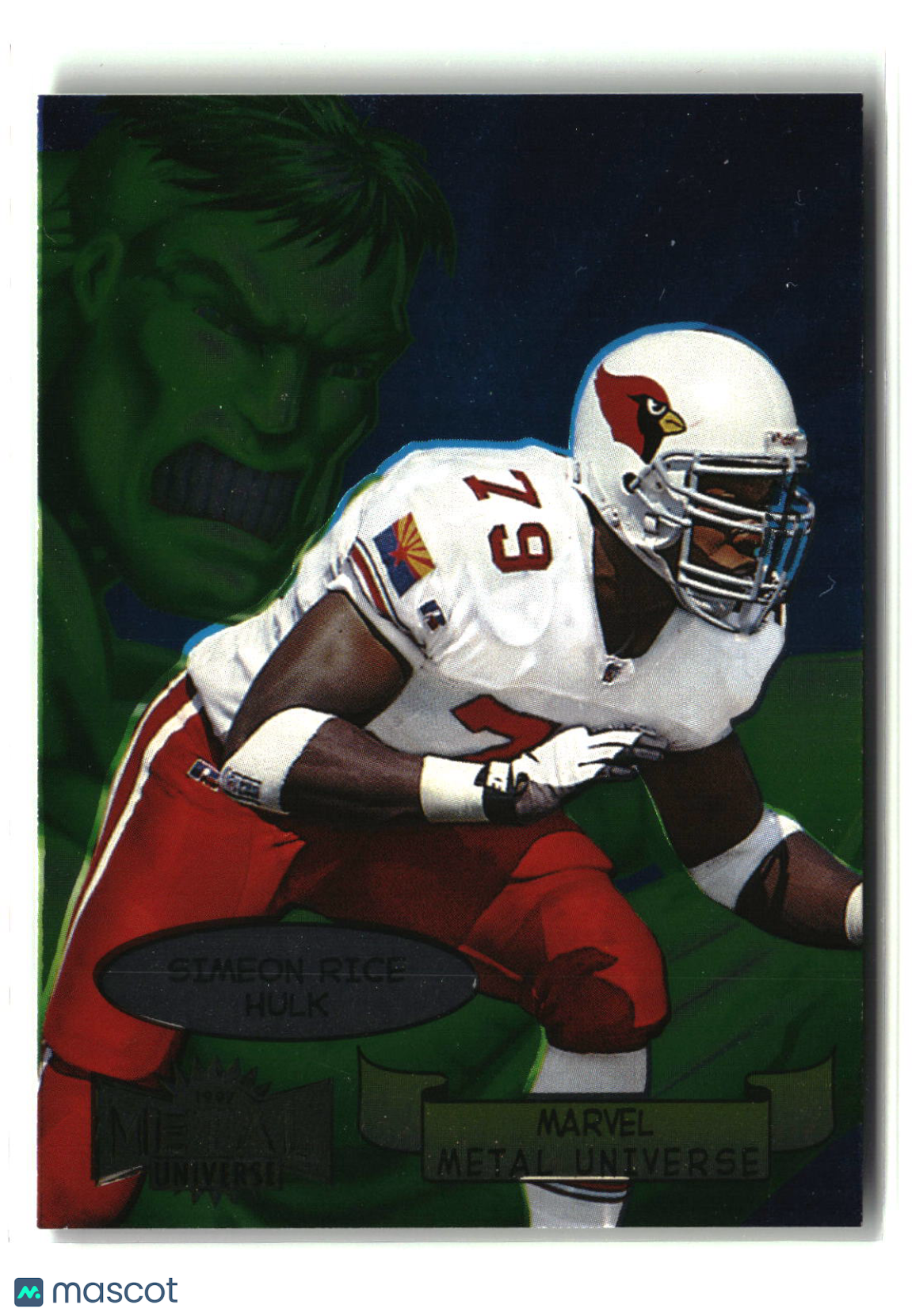 Simeon Rice 1997 Metal Universe Marvel Metal Universe #16