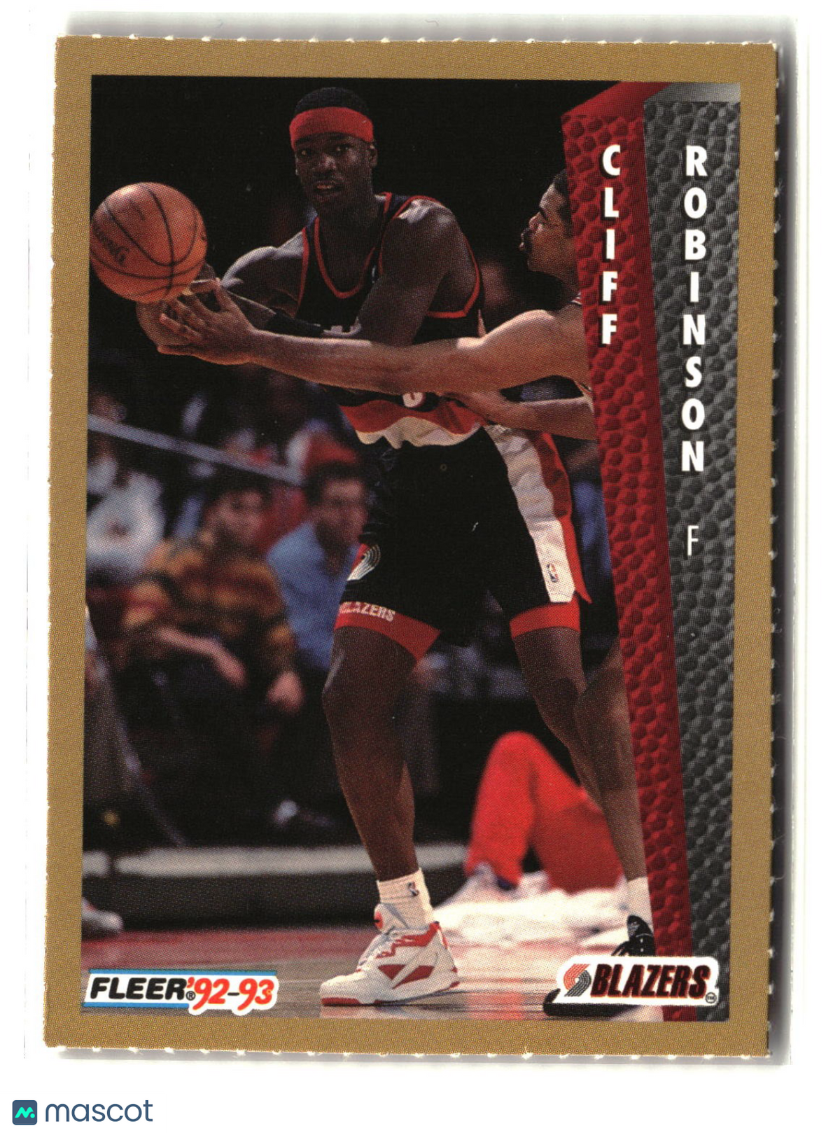 Cliff Robinson 1992-93 Fleer NBA Rising Star Golden Magazine Perforated #NNO