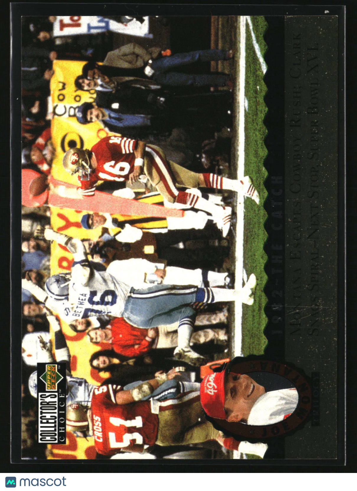 Joe Montana 1995 Collector's Choice Joe Montana Trilogy #MT4