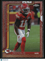 Jalen Royals 2025 Topps Chrome Football Leather Refractor #337