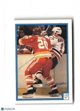 Flames / Devils Action 1989-90 O-Pee-Chee Stickers #127