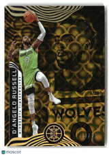 D'Angelo Russell 2021-22 Panini Illusions Asia Gold #25 #/25