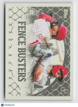 Kyle Schwarber / Bryce Harper 2026 Topps Dynamic Duals Fence Busters #FB-3