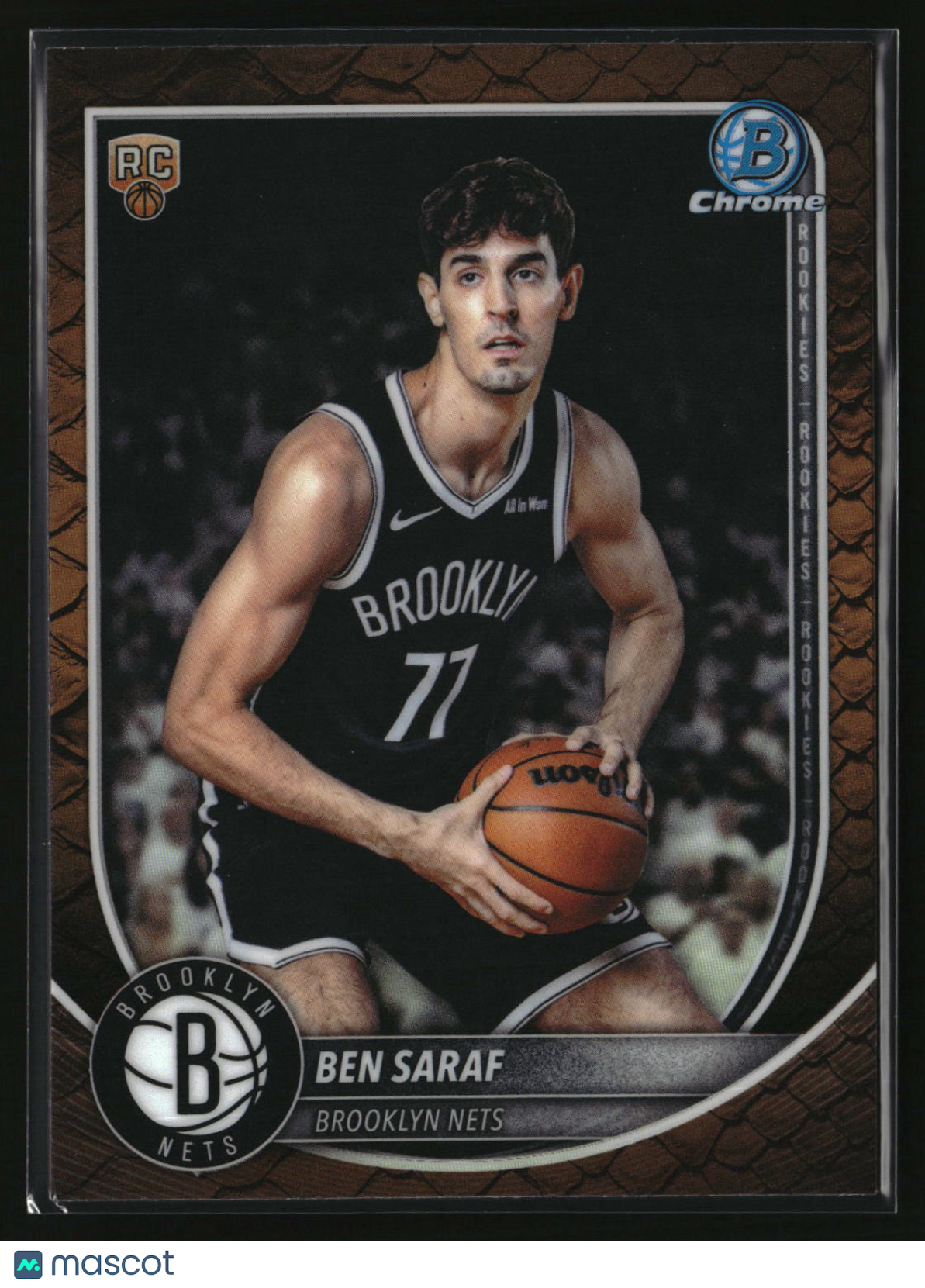 Ben Saraf 2025-26 Bowman Chrome Reptilian Refractor #BCV-26