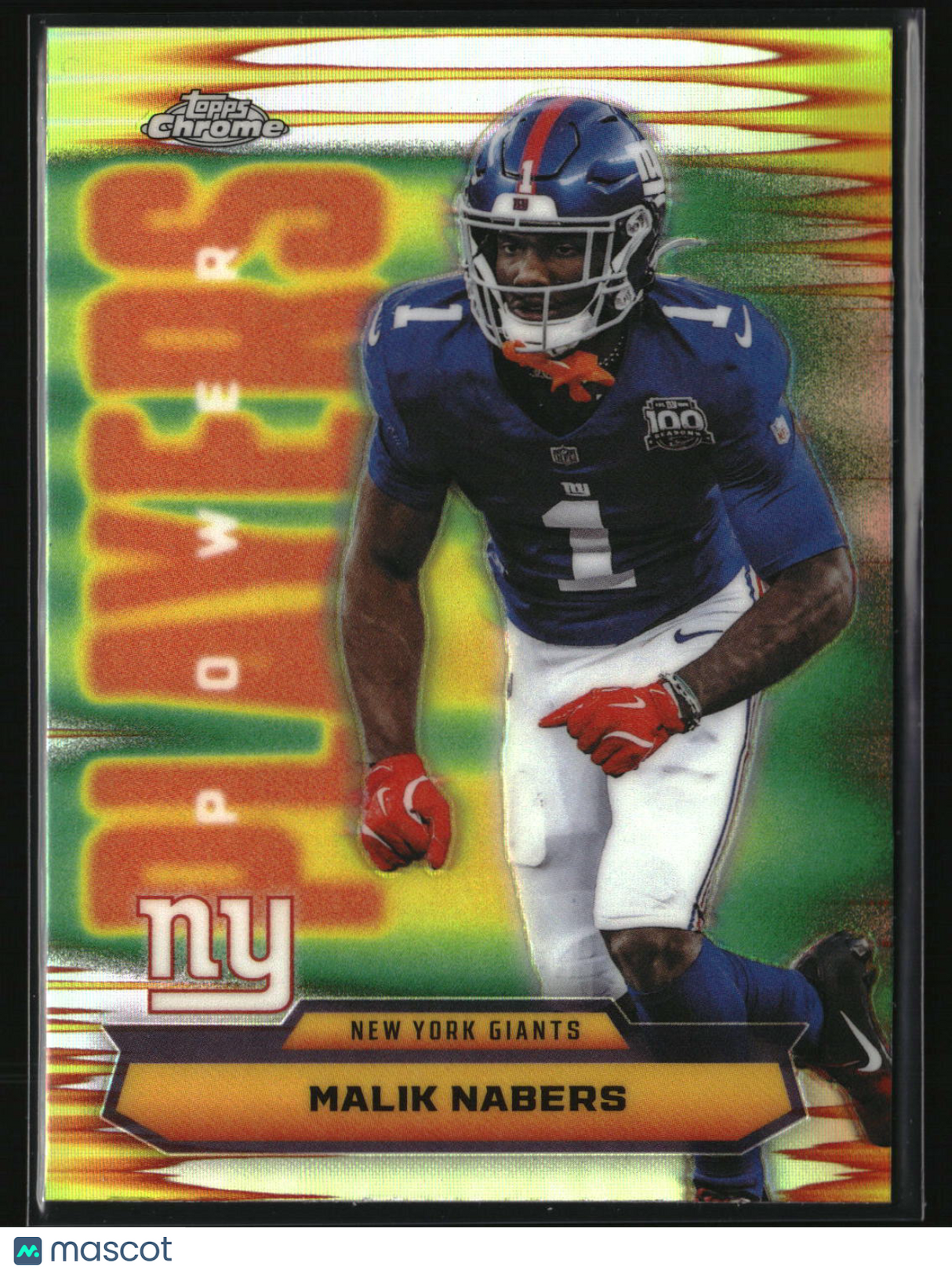 Malik Nabers 2025 Topps Chrome Power Players Refractor #PP-25