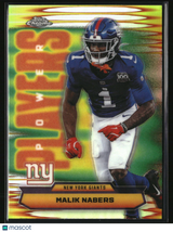 Malik Nabers 2025 Topps Chrome Power Players Refractor #PP-25