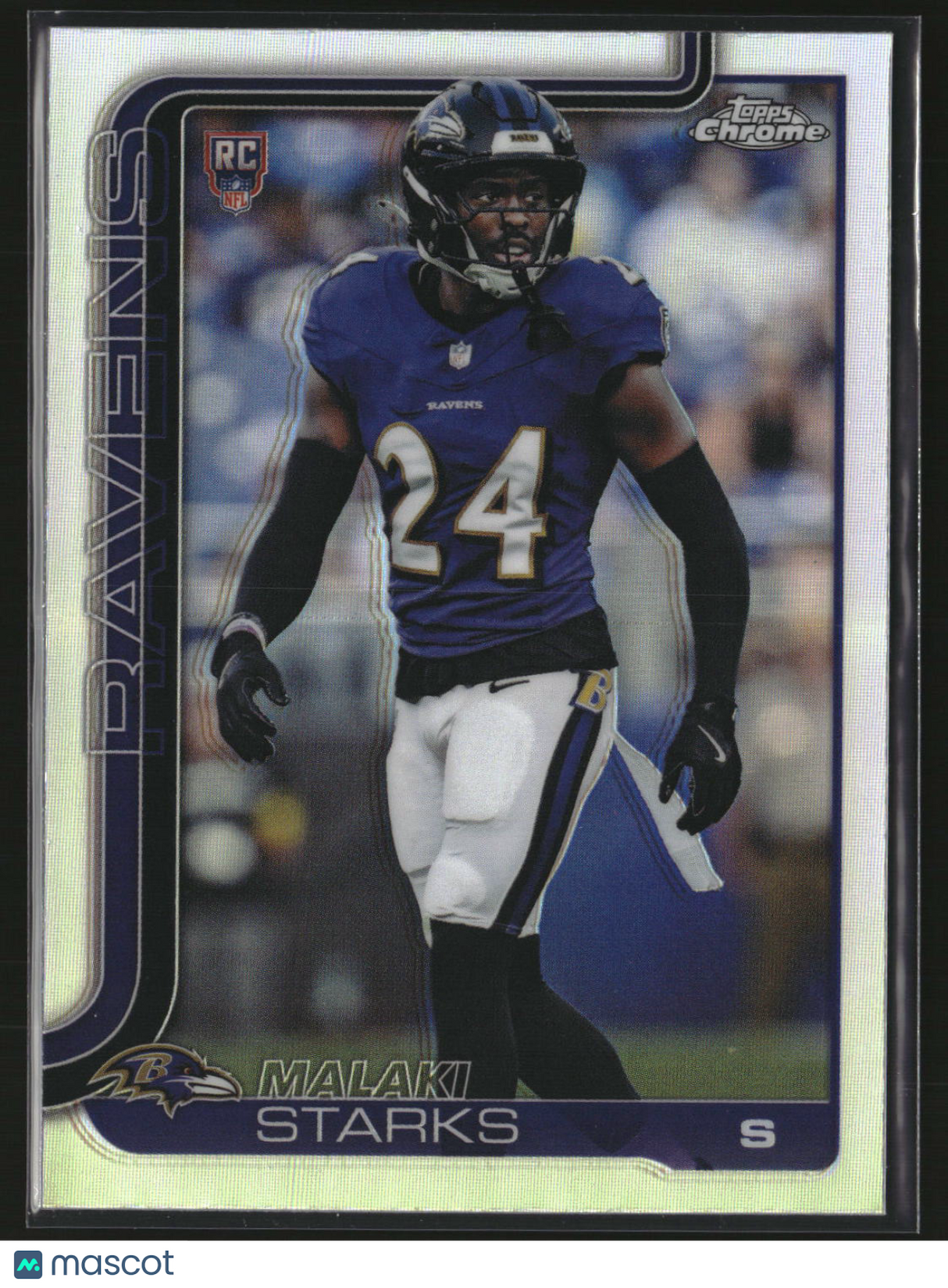 Malaki Starks 2025 Topps Chrome Football Refractor #347