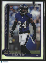 Malaki Starks 2025 Topps Chrome Football Refractor #347