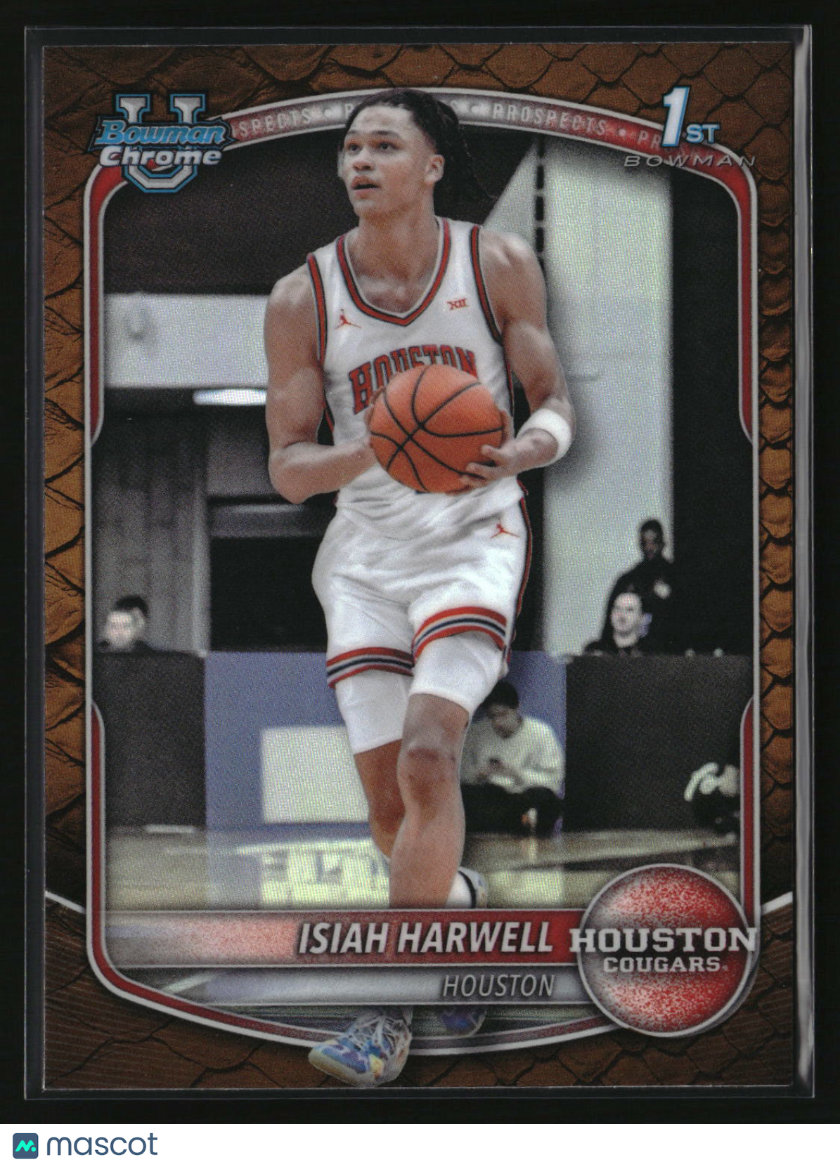 Isiah Harwell 2025-26 Bowman Chrome Prospects Reptilian Refractor #BCP-7