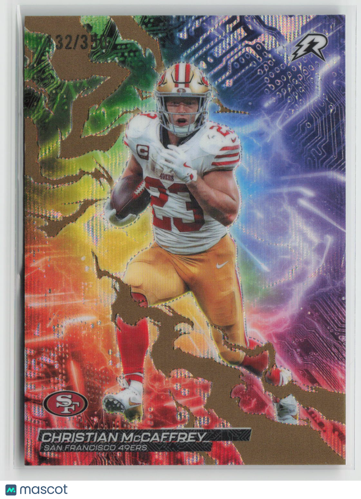 Christian McCaffrey 2025 Topps Resurgence Circuit Breakers Bronze Surge Ref CB-3