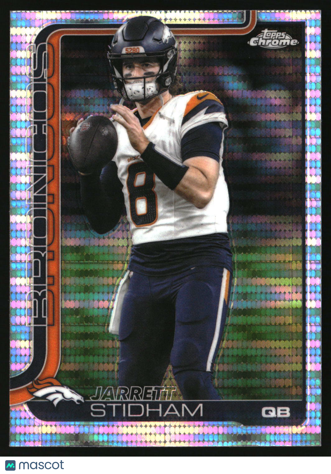 Jarrett Stidham 2025 Topps Chrome Pulsar Refractor #89