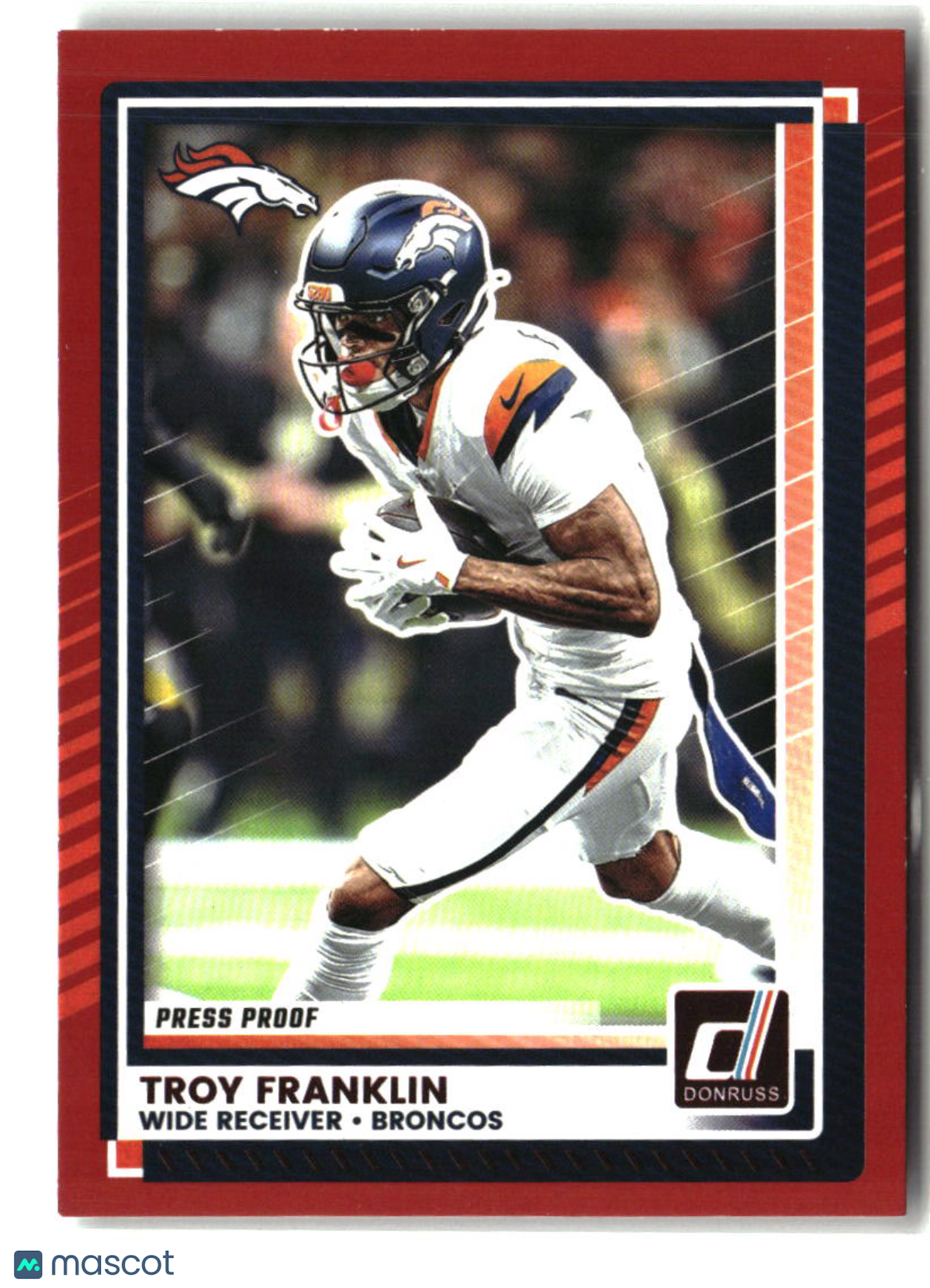 Troy Franklin 2025 Donruss Press Proofs Red #210