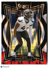 Kamari Lassiter 2024 Panini Select Black & Red Prizm Shock #77