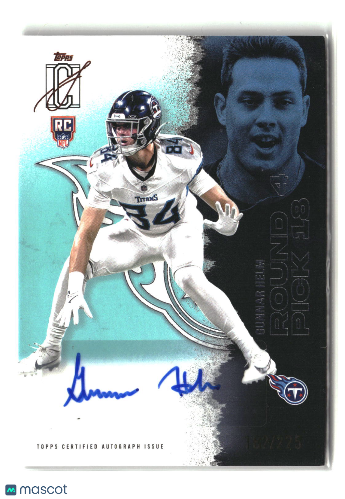 Gunnar Helm 2025 Topps Signature Class Autographs Teal #166 #/225