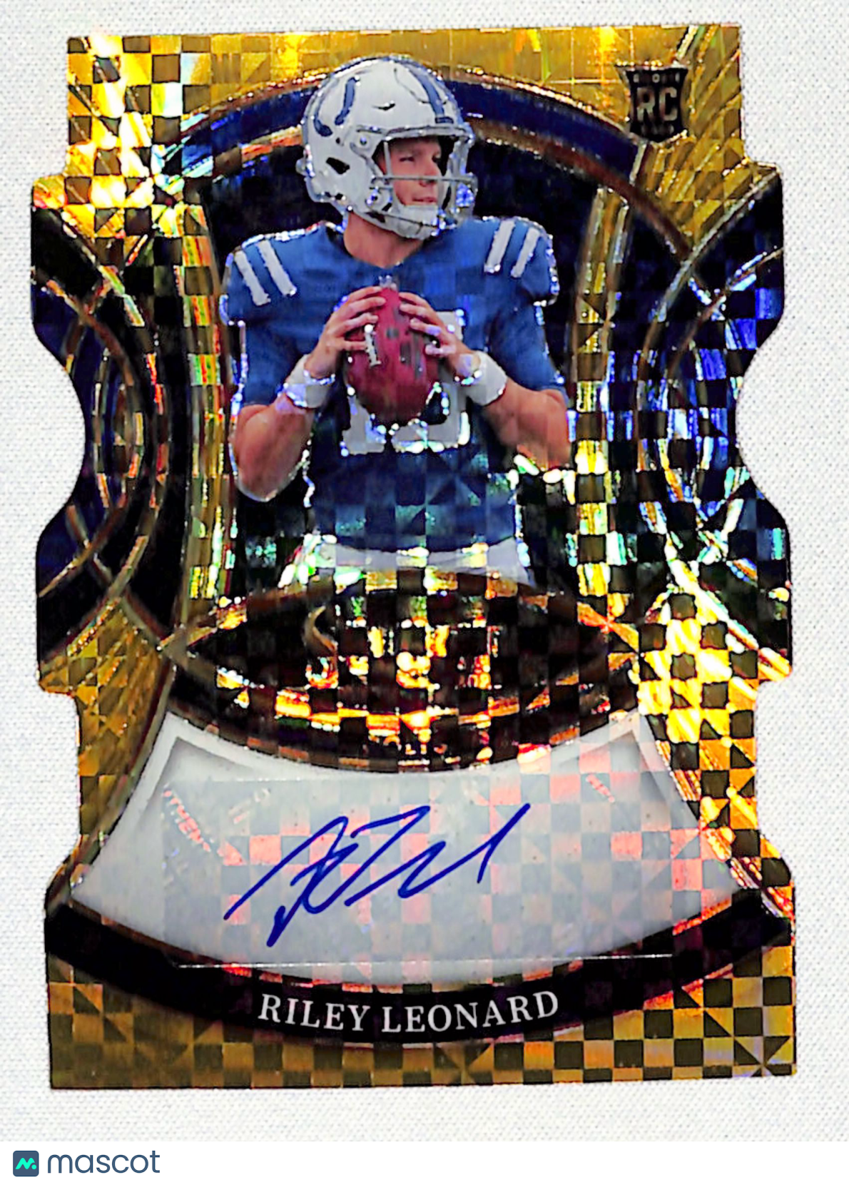 Riley Leonard 2025 Panini Select Rookie Signatures Gold Die-Cut /10 #RSI-RLD