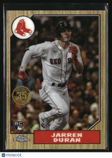 Jarren Duran 2022 Topps Chrome 1987 Topps Baseball 35th Anniversary #87BC-19
