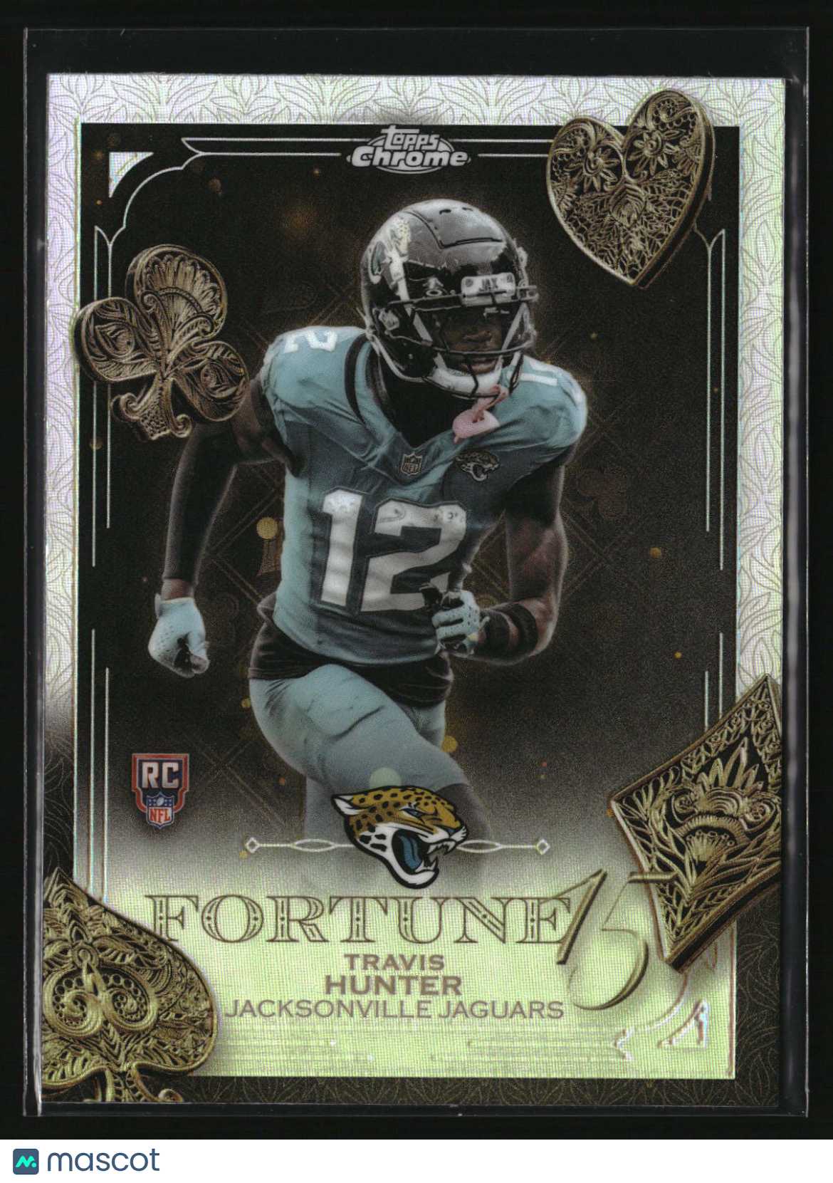 Travis Hunter 2025 Topps Chrome Fortune 15 Refractor #F15-20