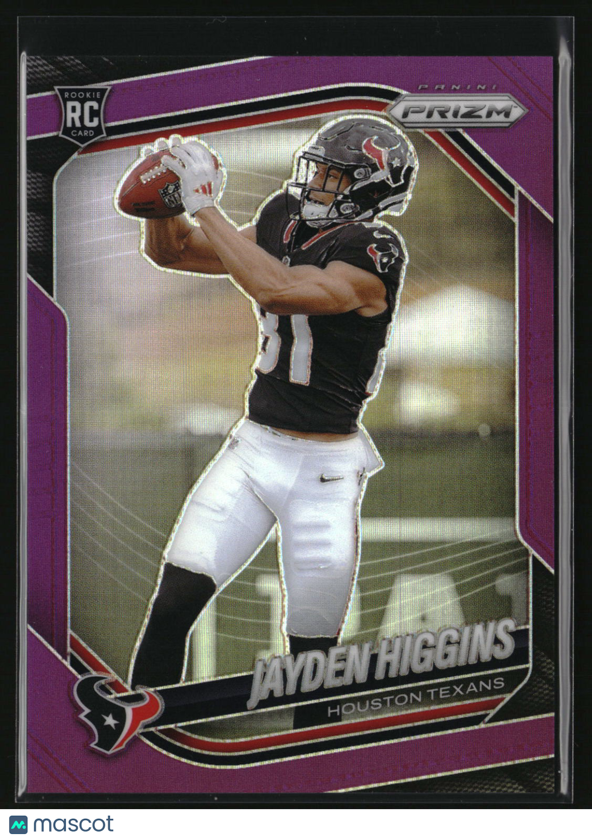 Jayden Higgins 2025 Panini Prizm Purple #376 #/125