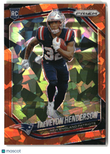 TreVeyon Henderson 2025 Panini Prizm Orange Ice #343