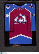 Load image into Gallery viewer, Nathan MacKinnon 2016-17 Upper Deck Tim Hortons NHL Jersey Relics #J-NM

