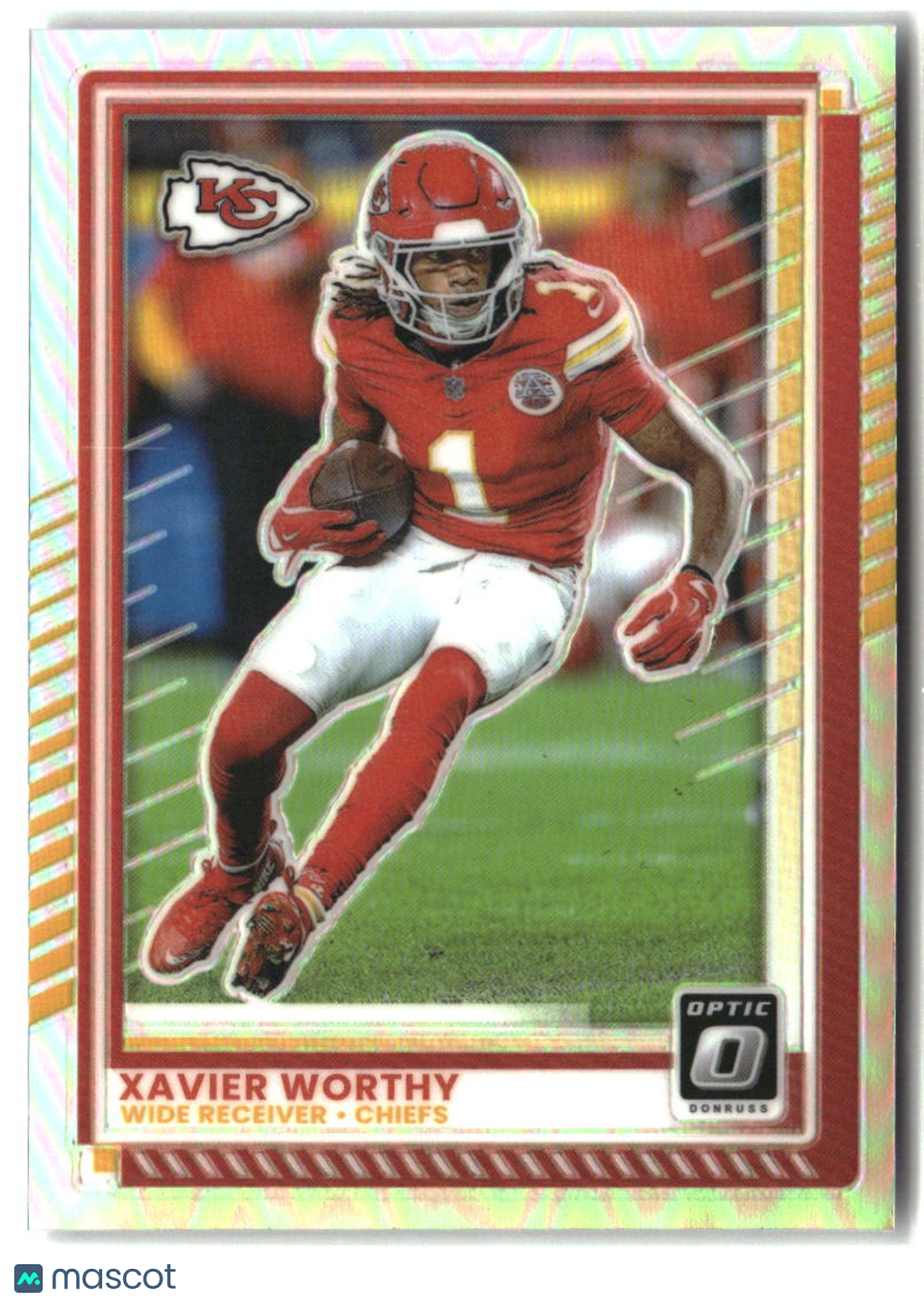 Xavier Worthy 2025 Donruss Optic Holo #123