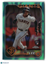 Jung Hoo Lee 2024 Topps Chrome Aqua Raywave Refractors #201 #/199