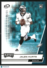 Jalen Hurts 2020 Panini Playoff 1st Down #214 #/99
