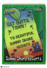 2025 Topps Chrome SpongeBob Sunny Shore Resorts Kelp Green #150
