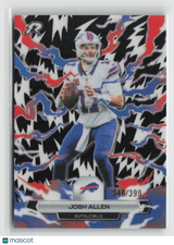 Josh Allen 2025 Topps Resurgence Black & White Surge Refractor #10